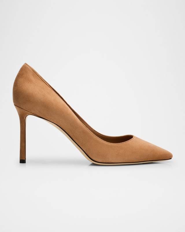 Romy 85 Suede Pumps